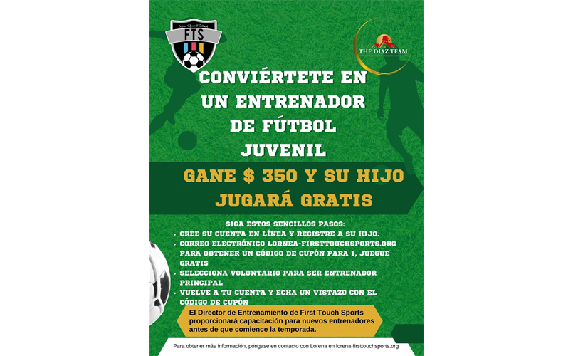 Conviertete en entrenador de futbol